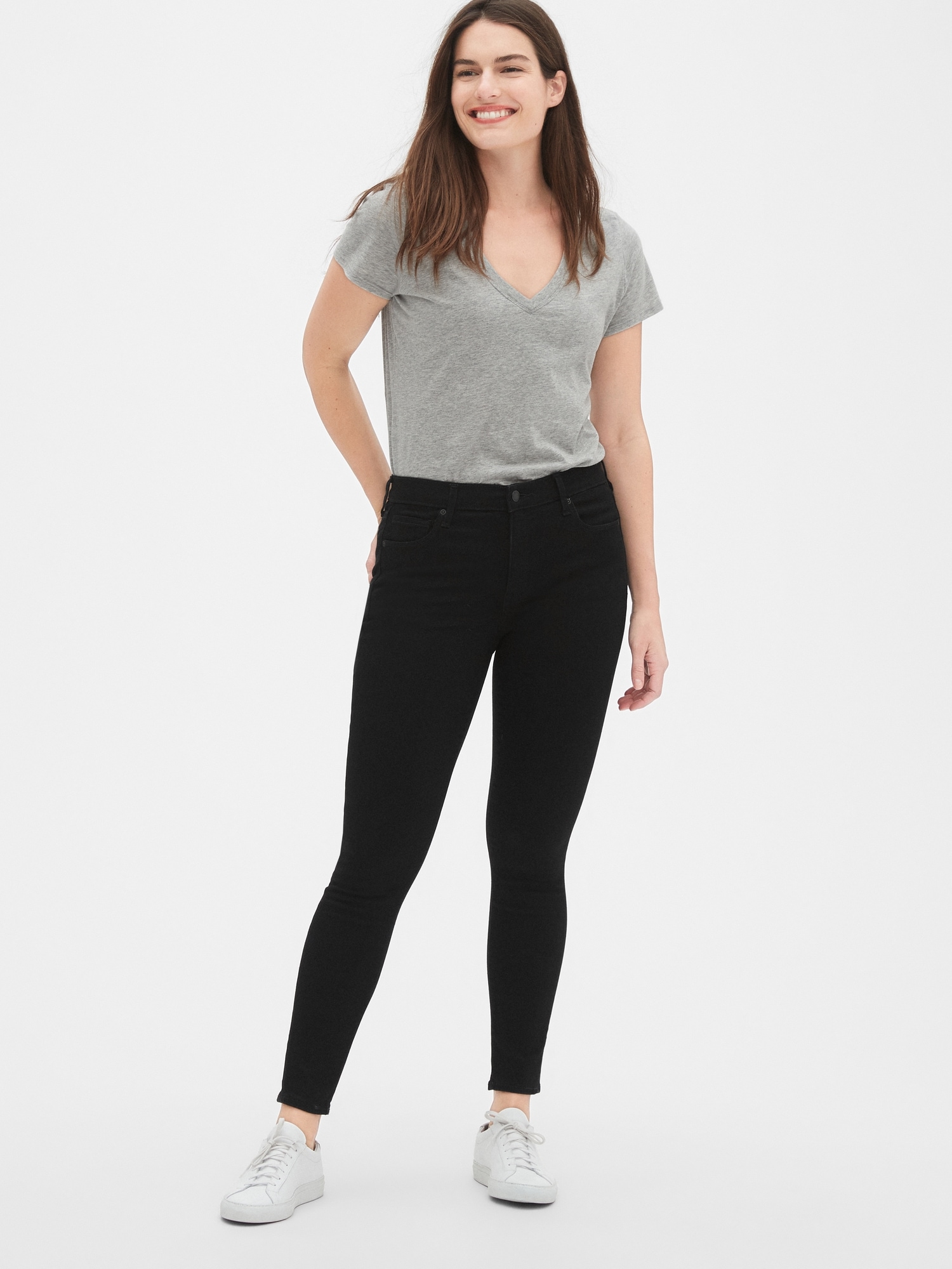 mid rise true skinny jeans in sculpt