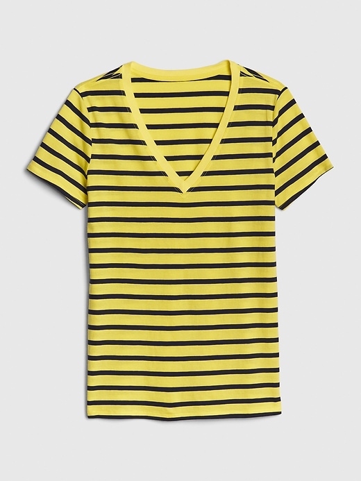 Image number 6 showing, Vintage Wash Stripe V-Neck T-Shirt