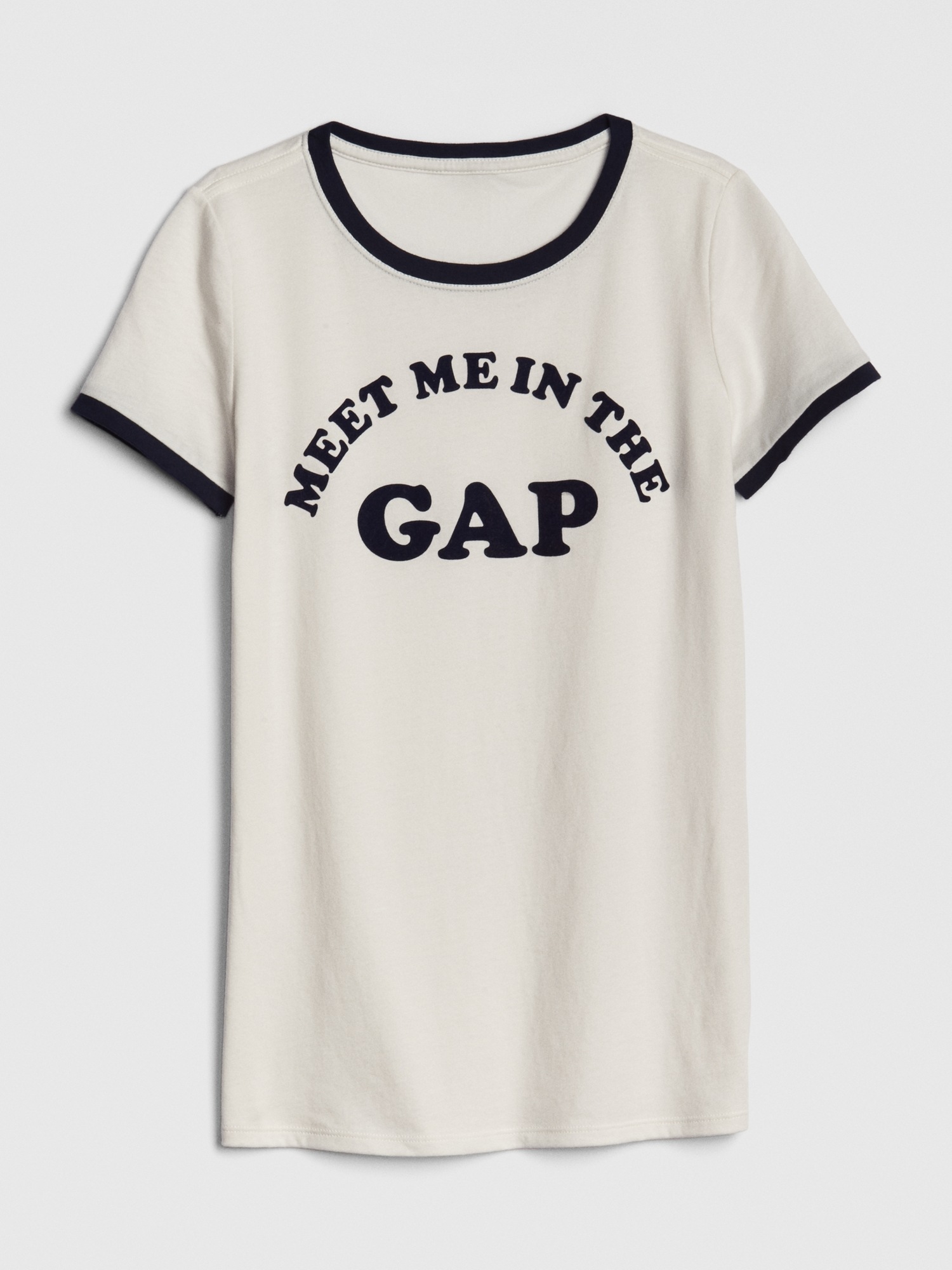 Gap Slogan Ringer T Shirt Gap