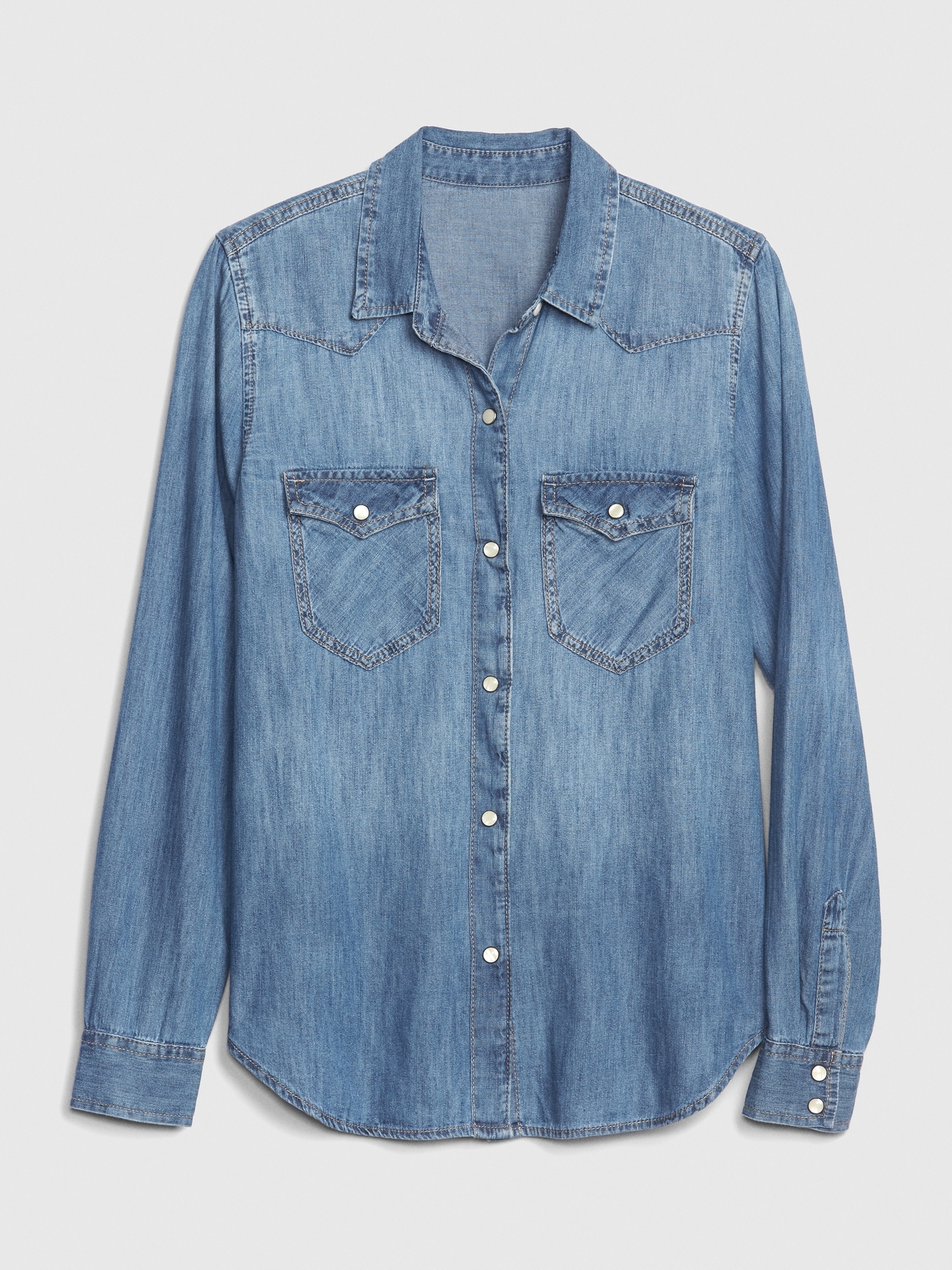 gap ladies denim shirt