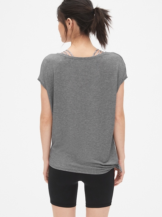 Image number 2 showing, GapFit Breathe Side-Tie T-Shirt