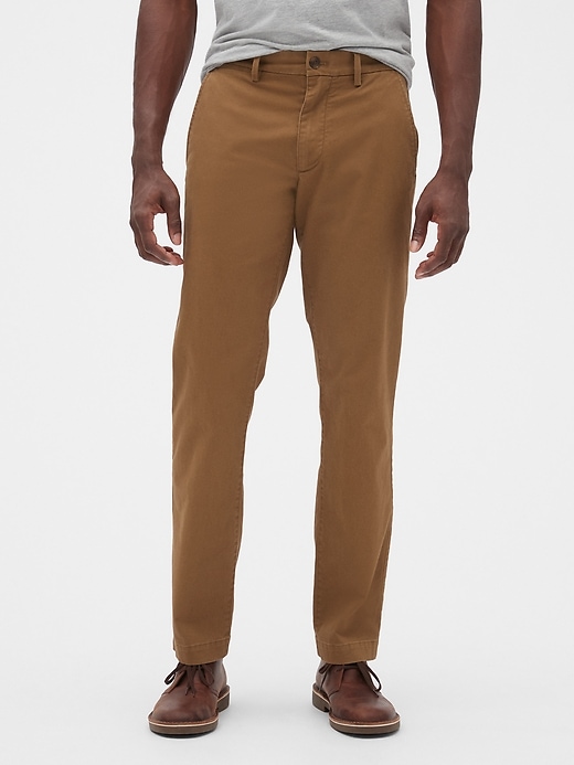 Gap GapFlex Essential Khakis in Straight Fit with Washwell
