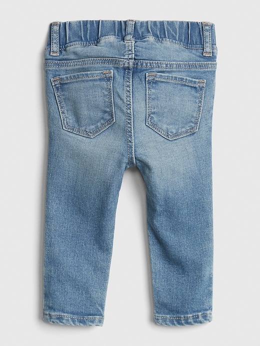 2 of 8 showing, with the color medium wash of product Baby Jeggings