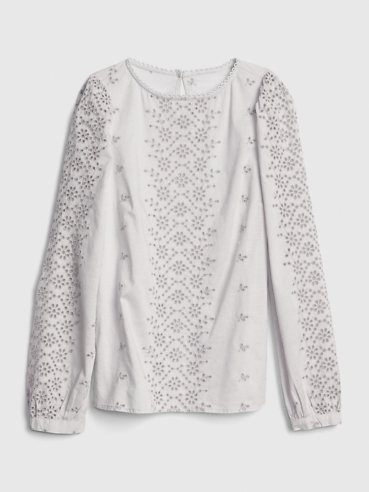 Image number 6 showing, Eyelet Embroidered Blouse