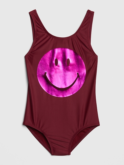 Image number 1 showing, Kids Smiley Swim One-Piece