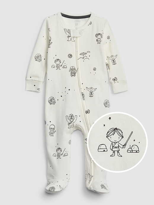 Image number 1 showing, babyGap &#124 Star Wars&#153 Footed One-Piece