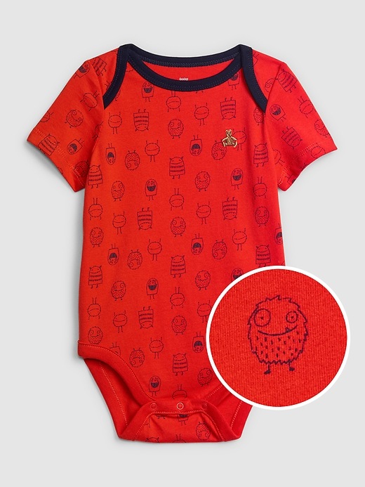 View large product image 1 of 1. Baby Print Short Sleeve Bodysuit