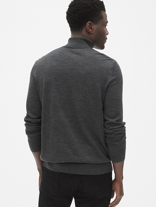 Image number 2 showing, Turtleneck Sweater in Merino Wool