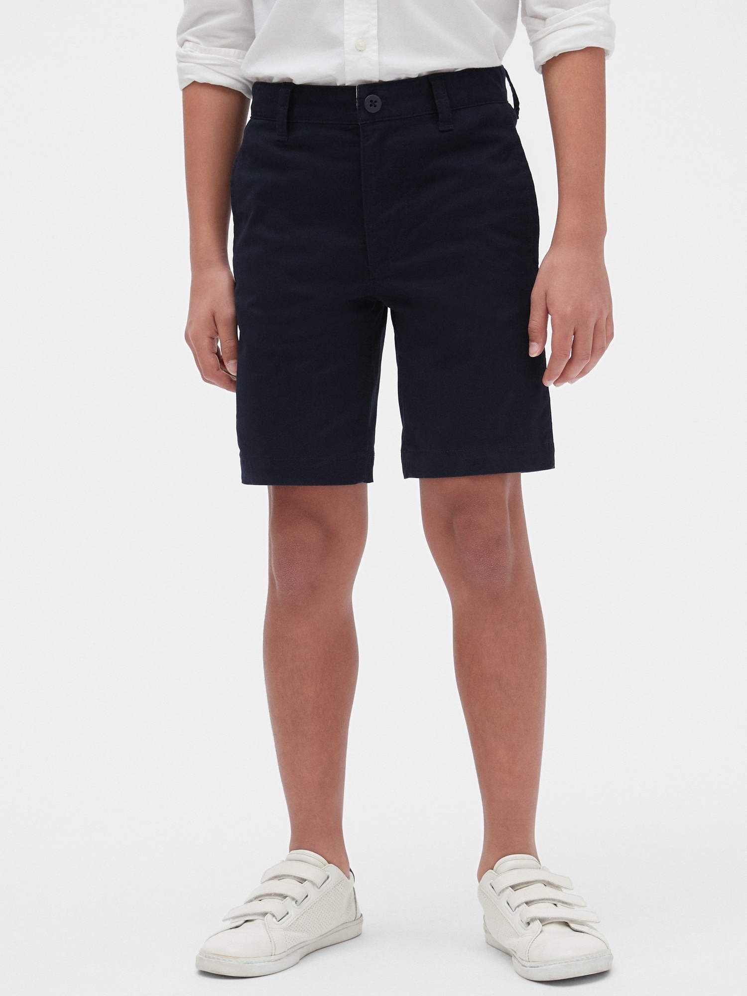 Kids Uniform Khaki Shorts with Gap Shield Gap