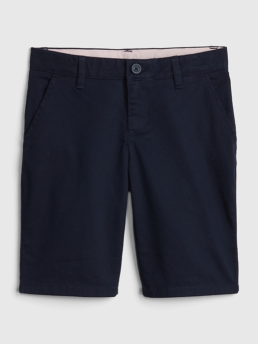 2 of 8 showing, with the color crayon true indigo of product Kids Uniform Bermuda Shorts with Gap Shield
