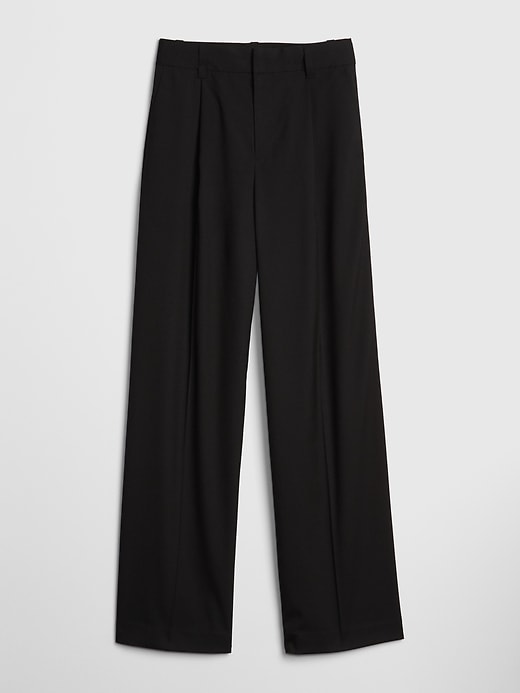 Image number 8 showing, High Rise Pleated Wide-Leg Pants
