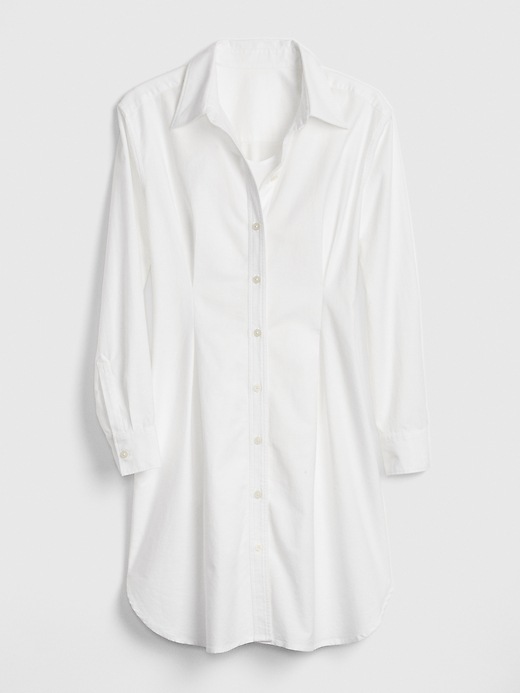 Image number 6 showing, Pleated Oxford Shirtdress