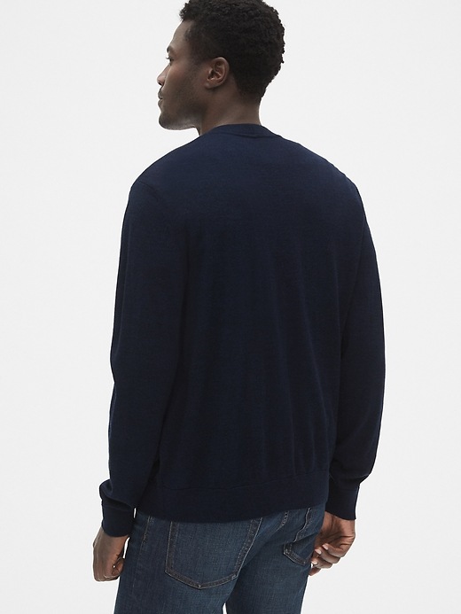 Image number 2 showing, Cardigan Sweater in Merino Wool