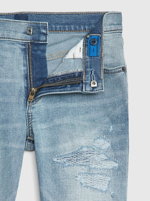 Image number 4 showing, Kids Destructed Slim Jeans with Stretch