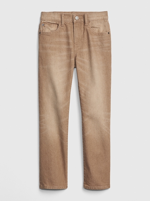 1 of 8 showing, with the color khaki of product Kids Original Khaki Jeans