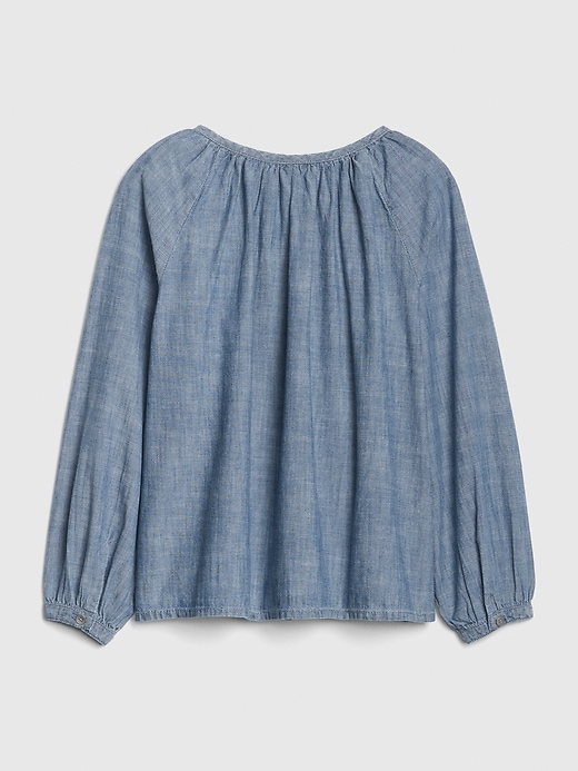 Image number 3 showing, Kids Button-Front Denim Top