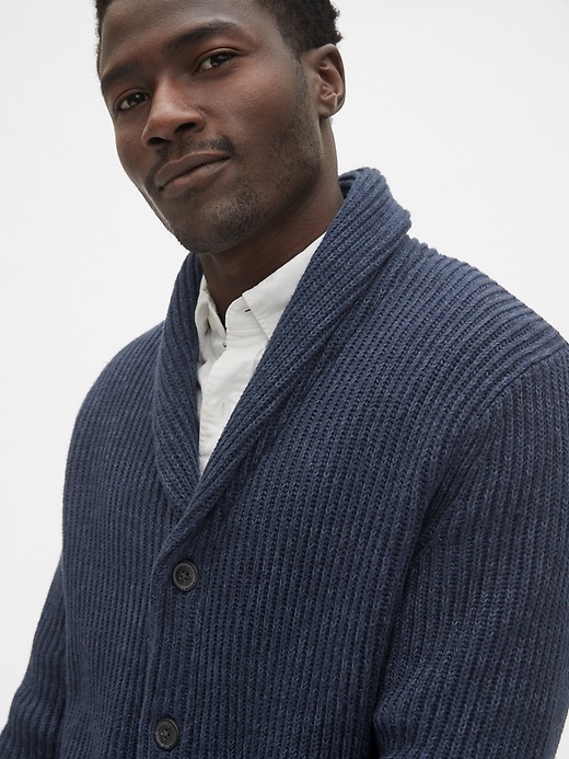 Image number 5 showing, Shaker Stitch Cardigan Sweater
