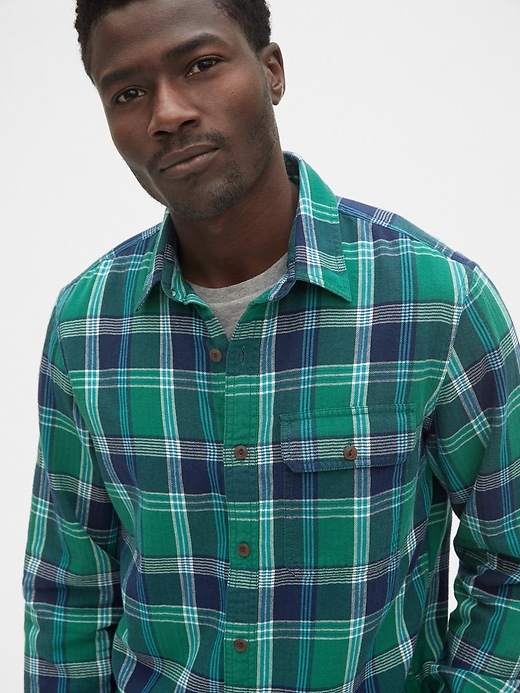 Image number 5 showing, Plaid Flannel Shirt in Standard Fit