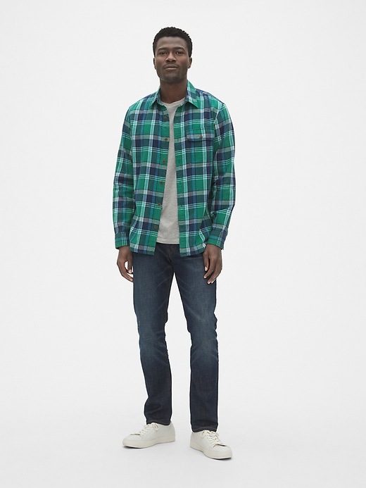 Image number 3 showing, Plaid Flannel Shirt in Standard Fit