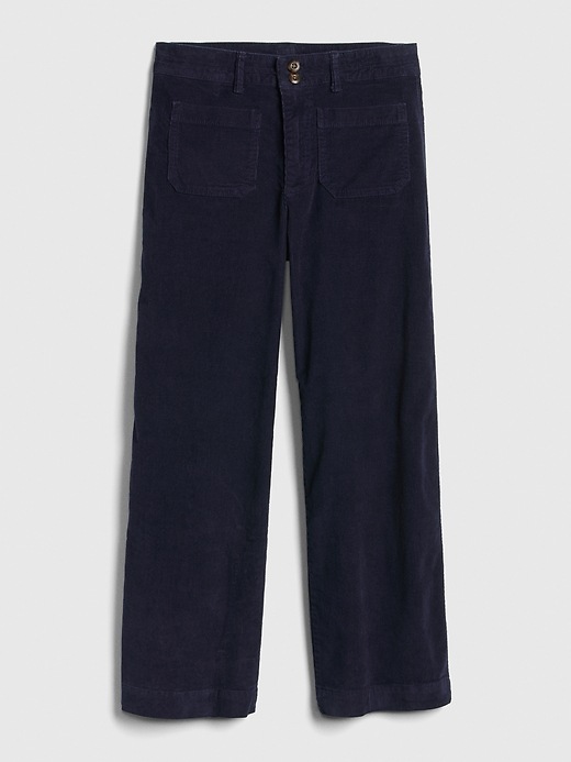 Image number 8 showing, High Rise Mariner Wide-Leg Cords