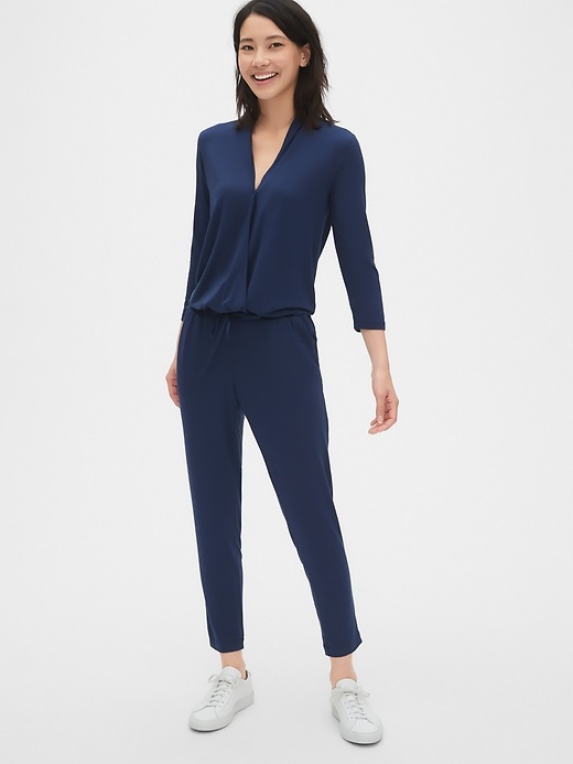 Image number 3 showing, Maternity Wrap Jumpsuit