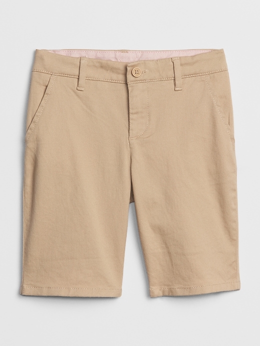 1 of 8 showing, with the color wicker of product Kids Uniform Bermuda Shorts with Gap Shield