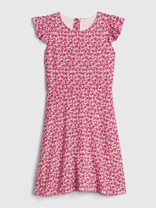 View large product image 1 of 1. Kids Ruffle Fit and Flare Dress
