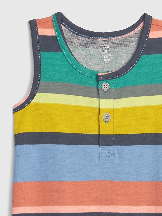 Image number 3 showing, Baby Stripe Tank One-Piece
