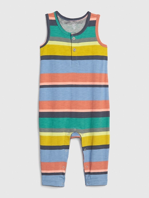 Image number 1 showing, Baby Stripe Tank One-Piece