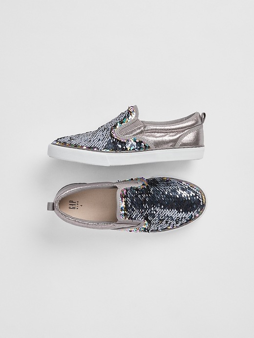 Image number 2 showing, Kids Fippy Sequin Slip-On Sneakers