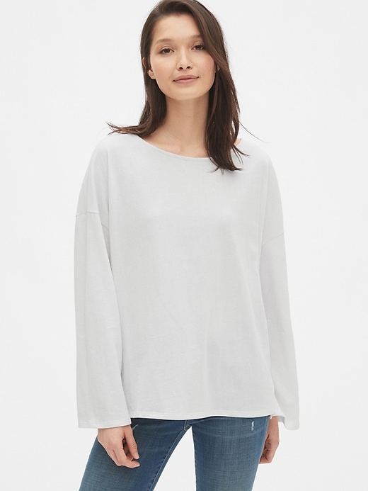 Image number 7 showing, Relaxed Boatneck T-Shirt