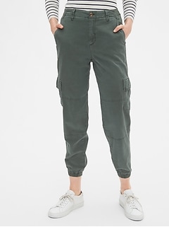 gap girlfriend utility joggers