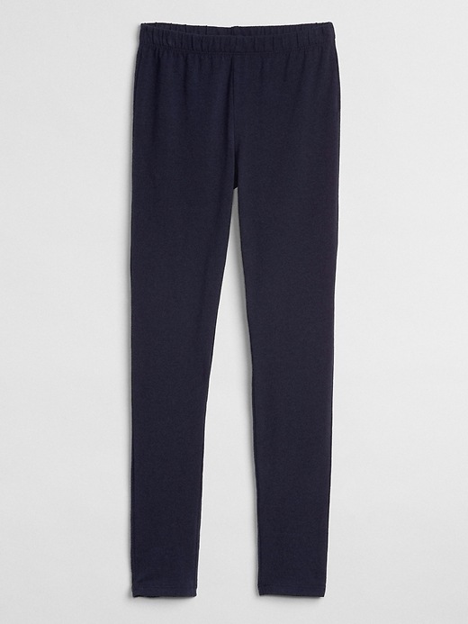 1 of 8 showing, with the color blue galaxy of product Kids Leggings in Stretch Jersey
