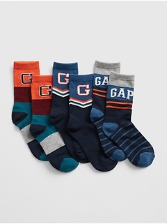 Kids Gap Logo Crew Socks (3-Pack)