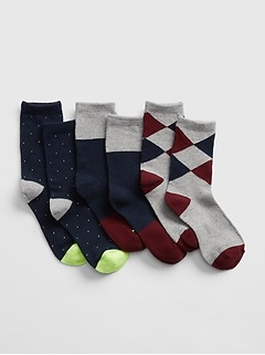 Kids Dressy Crew Socks (3-Pack)