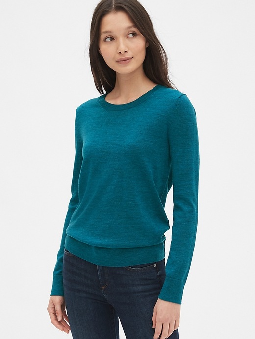 View large product image 1 of 1. Crewneck Sweater in Merino Wool