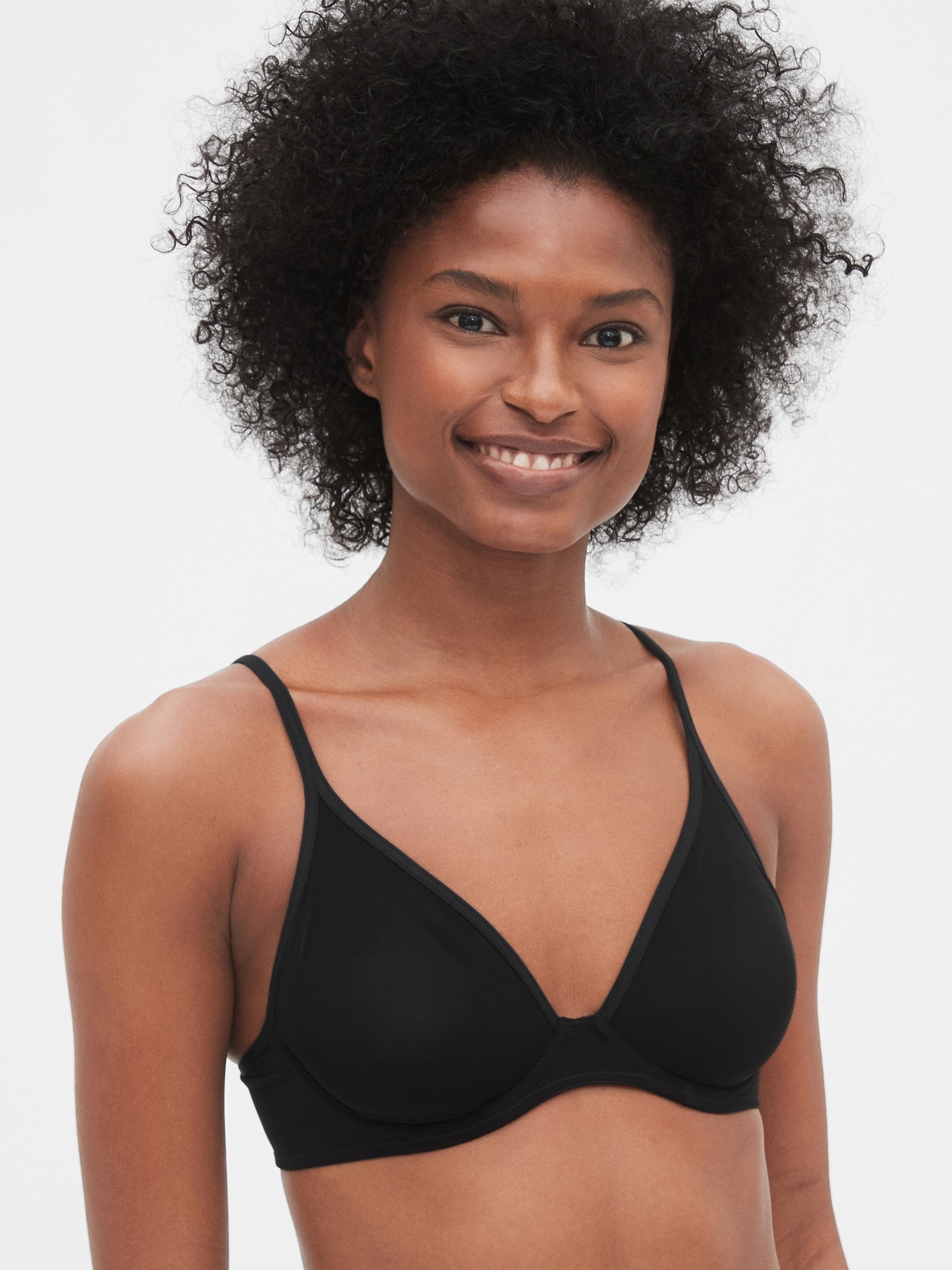 Gap Mesh Semi-Demi Bra green - 802615073