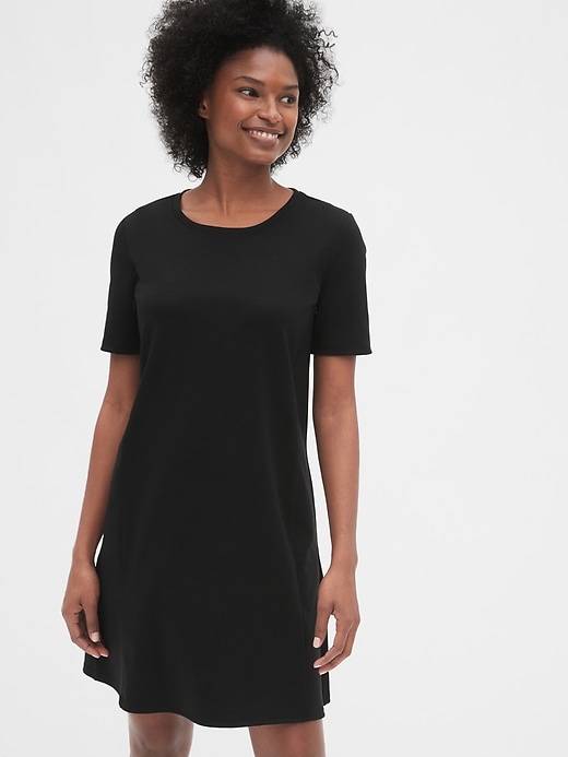 Image number 1 showing, Maternity Side-Zip Nursing Dress in Ponte