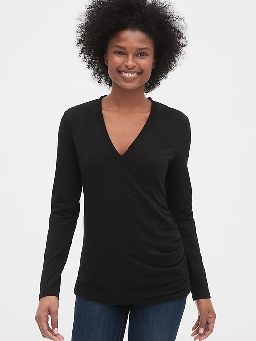 Image number 1 showing, Maternity Crossover Nursing Top