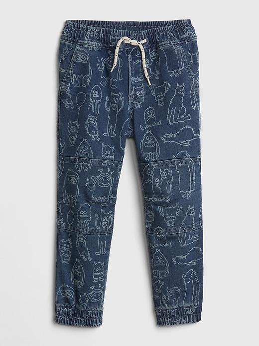 Image number 1 showing, Toddler Monster Print Joggers
