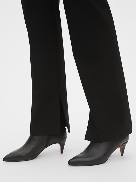 Image number 3 showing, High Rise Slim Boot Pants with Ankle Slit