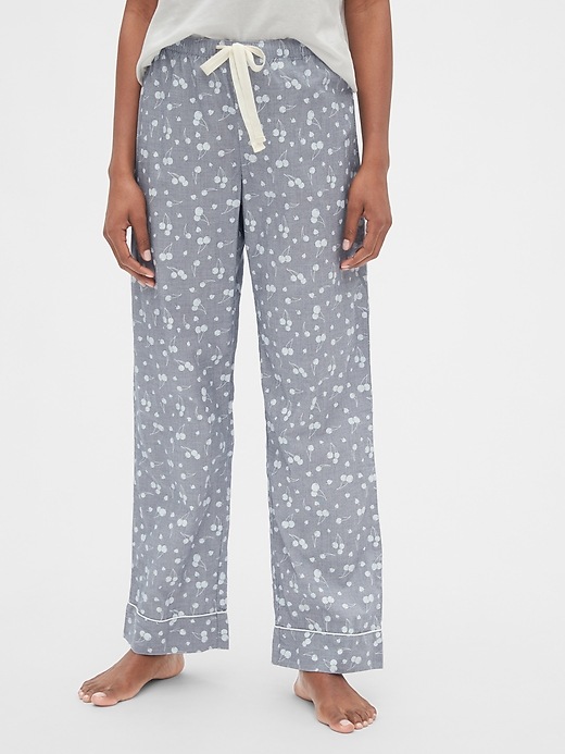 Image number 4 showing, Print Pajama Pants in Poplin