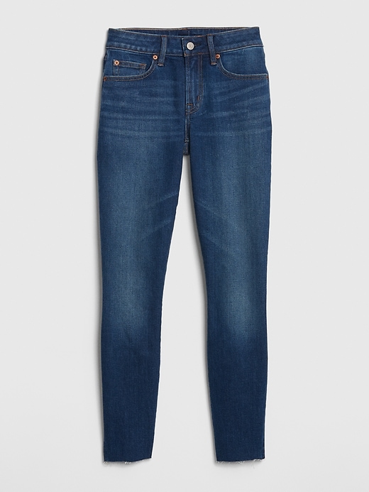 Image number 6 showing, Mid Rise Curvy True Skinny Ankle Jeans with Raw Hem