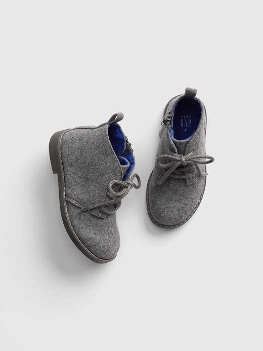 1 of 8 showing, with the color light heather grey of product Toddler Dressy Boots