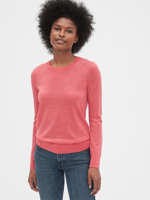 View large product image 1 of 1. Crewneck Sweater in Merino Wool