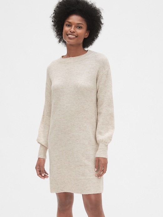 View large product image 1 of 1. Crewneck Sweater Dress