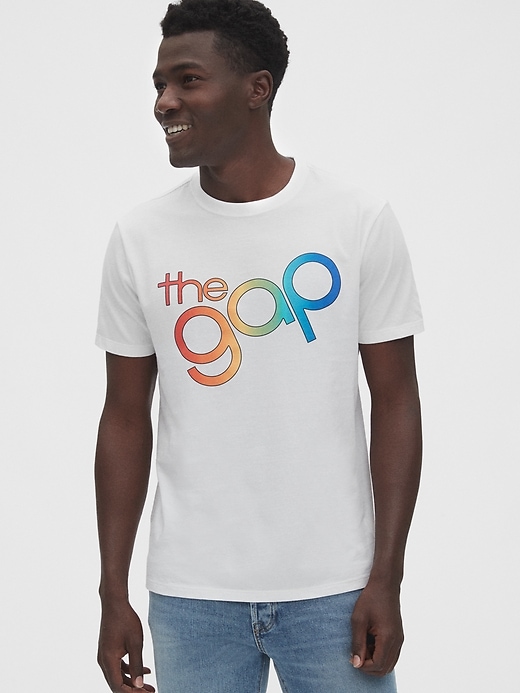 Image number 1 showing, Gap + Pride Logo Crewneck T-Shirt