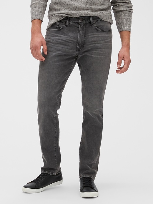 Gap Athletic Taper Gapflex Jeans With Washwell