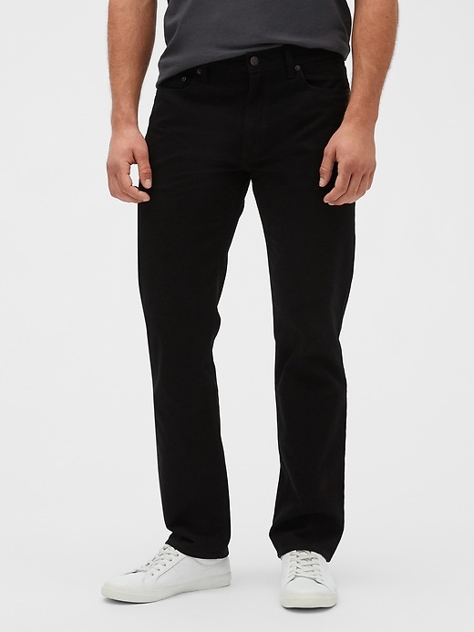 Gap Straight Twill Jeans With Washwell
