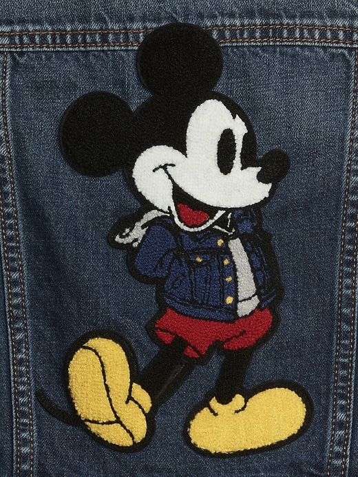 Veste en sales jean mickey bebe